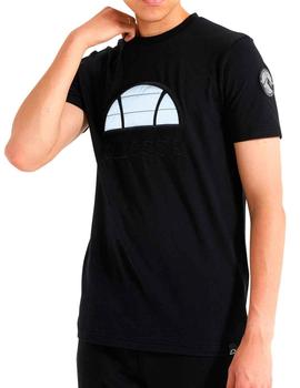 Camiseta Ellesse Vetos negra logo reflectante