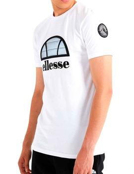 Camiseta Ellesse Vetos blanca logotipo irradiante