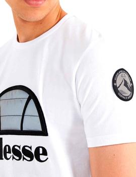 Camiseta Ellesse Vetos blanca logotipo irradiante