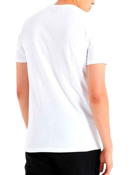Camiseta Ellesse Vetos blanca logotipo irradiante