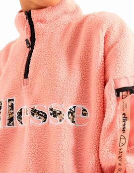 Sudadera Ellesse rosa de borrego para mujer