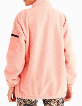 Sudadera Ellesse rosa de borrego para mujer