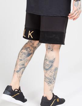 Bermudas Siksilk Relaxed negras para hombre