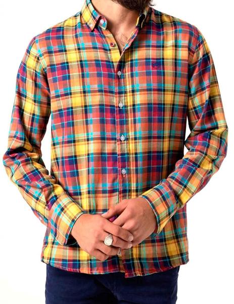 muestra vegetariano Esquivo Camisa Altona Dock cuadros multicolor | Seven Shop