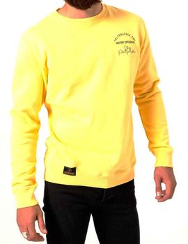 Sudadera Altona Dock amarilla con dibujo