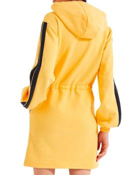 Vestido algodón Ellesse Siccus amarillo para mujer