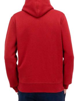 Sudadera Champion roja estilo universitaria