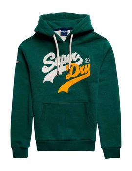 Sudadera gorda Superdry Source verde para hombre