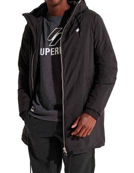 Abrigo largo Superdry Touchline Windbreaker negro