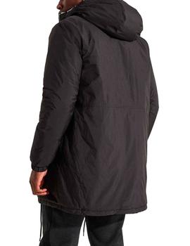 Abrigo largo Superdry Touchline Windbreaker negro