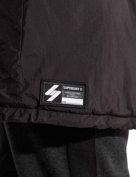 Abrigo largo Superdry Touchline Windbreaker negro