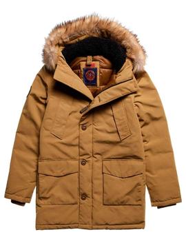 Parka Superdry Everest beige clarita para hombre