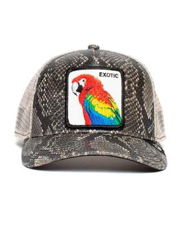 Gorra Loro Goorin Bros estampada piel serpiente