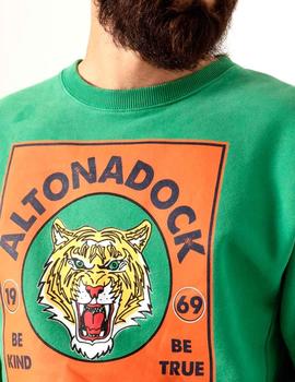 Sudadera Altona Dock tigre color verde