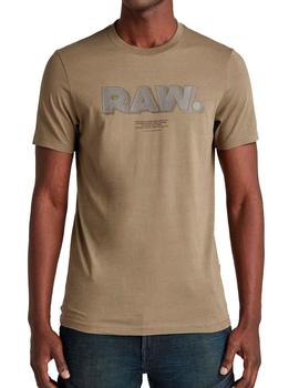 Camiseta G Star Raw verde ajustada para hombre