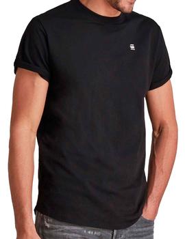 Camiseta G Star negra básica para hombre