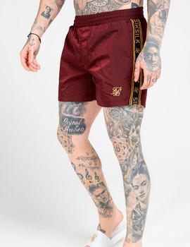 Bañador Siksilk granate para hombre