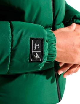 Plumas Superdry sin capucha verde para hombre