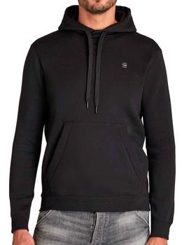 Sudadera lisa negra G Star Raw con capucha