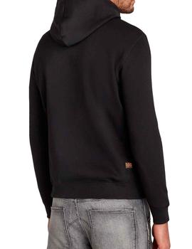 Sudadera lisa negra G Star Raw con capucha