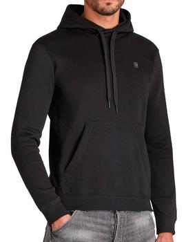 Sudadera lisa negra G Star Raw con capucha