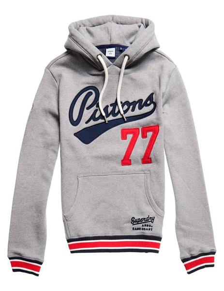 Sudadera Pistons 77 gris hombre