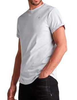 Camiseta floja G Star Raw gris claro para hombre