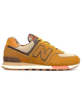 Zapatillas New Balance ML574HMI camel con cuadros