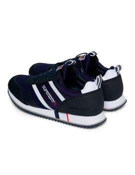 Zapatillas Superdry Fero Runner azul marino hombre