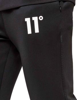 Pantalón negro 11 Degrees ajustado para hombre