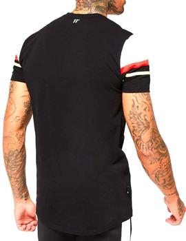 Camiseta entallada 11 Degrees negra para hombre