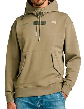 Sudadera hoodie G Star Raw verde oliva para hombre