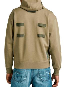 Sudadera hoodie G Star Raw verde oliva para hombre