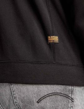 Sudadera cremallera G Star Raw negra para hombre