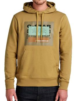 Sudadera capucha G Star Raw Originals verde oliva