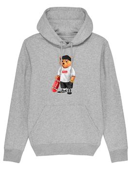 Sudadera Baron Filou gris oso skate