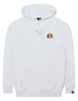 Sudadera blanca Ellesse de capucha logo pequeño