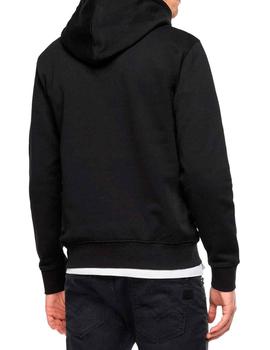 Sudadera de capucha Replay negra para hombre