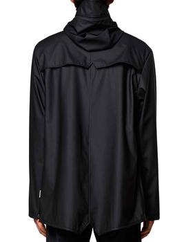 Chaqueta Rains negra impermeable para lluvia