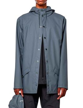 Anorak Rains gris 12010 largo por la cintura