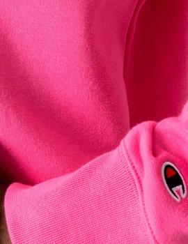 Sudadera Champion rosa con logo toalla para hombre