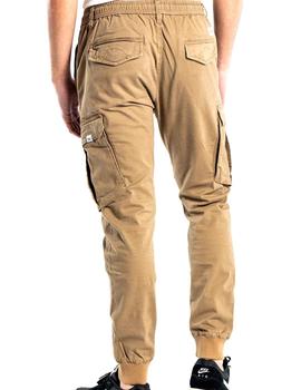 Pantalones cargo Reell con bolsillos color camel