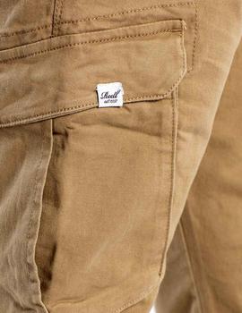 Pantalones cargo Reell con bolsillos color camel