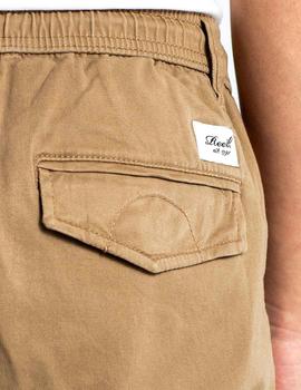 Pantalones cargo Reell con bolsillos color camel