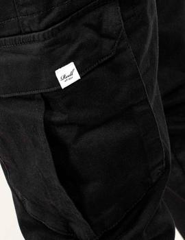 Pantalón cargo Reell negro con bolsillos Slim Fit
