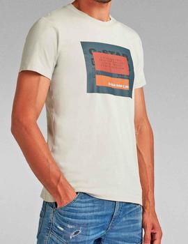 Camiseta G Star Raw Originals crema para hombre