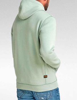 Sudadera abierta G Star Raw verde para hombre