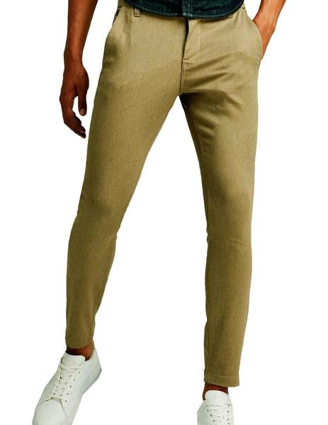 Pantalon verde skinny hombre online