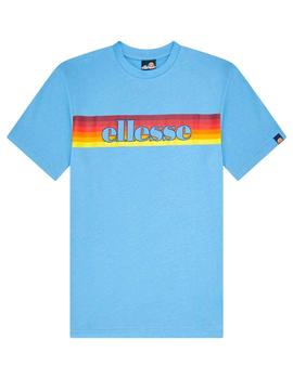 Camiseta Ellesse franjas Pride Dreilo Tee azul celeste
