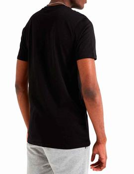 Camiseta Ellesse negra con palmeras rosas Sechsaro